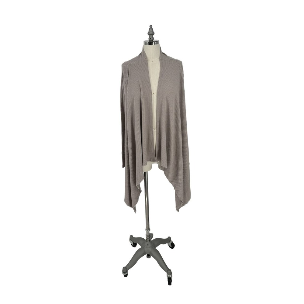 Michael Lauren Wrap Women's Otter Tan Vasco Long Sleeve Cardigan Sweater XS $88